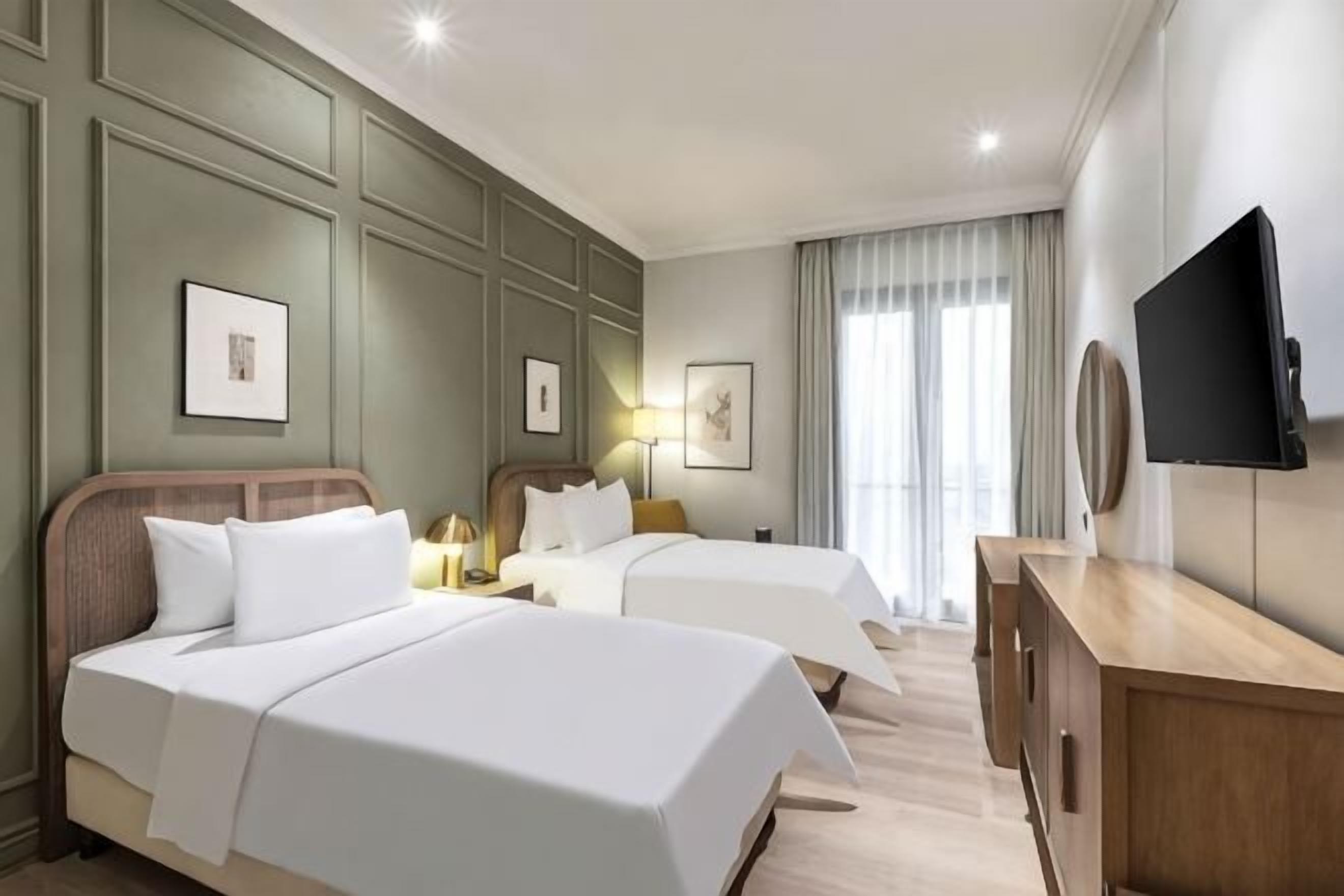 Minibar, Schreibtisch, kostenloses WLAN, Bettwäsche