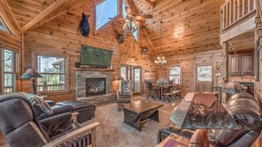 House, 3 Bedrooms | Living room - Valhalla View by Escape to Blue Ridge (Blue Ridge)