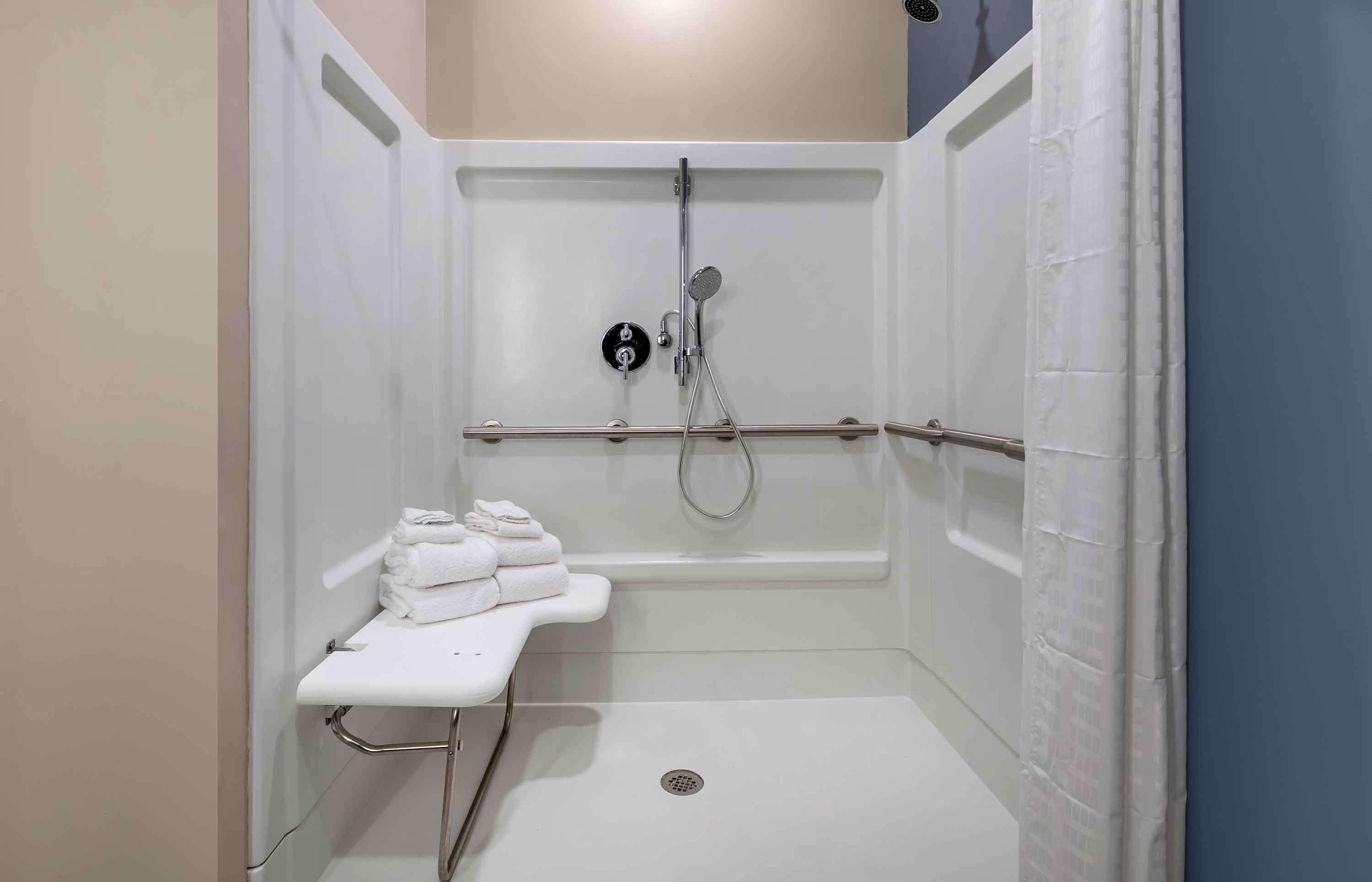 free toiletries, hair dryer, towels