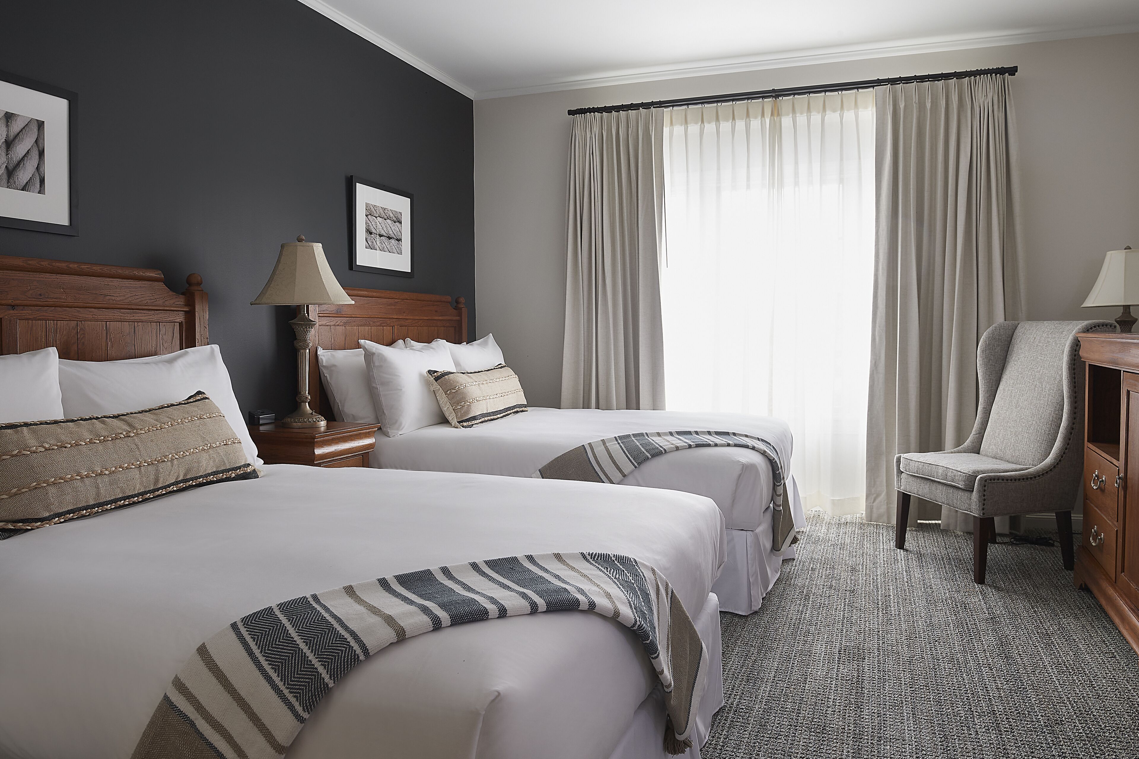 Hypo-allergenic bedding, pillowtop beds, iron/ironing board, free WiFi
