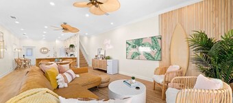 Luxury Villa, 2.5 Blocks from the Beach, Hot Tub, Outdoor Oasis, Mini Putt, Arcade games and so much more.