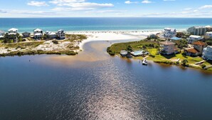 A coastal resort with beachfront properties, a marina, and a beach. - Coastal Dream|Short Walk to Beach Access|Private Pool|Gulf Views|Golf Cart (Santa Rosa Beach)