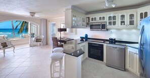 Fridge, microwave, oven, stovetop - Reeds House Penthouse 14 (2/3 Rooms) (Lower Carlton)