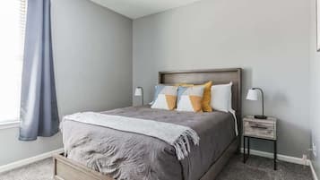 3 bedrooms, iron/ironing board, travel cot, WiFi