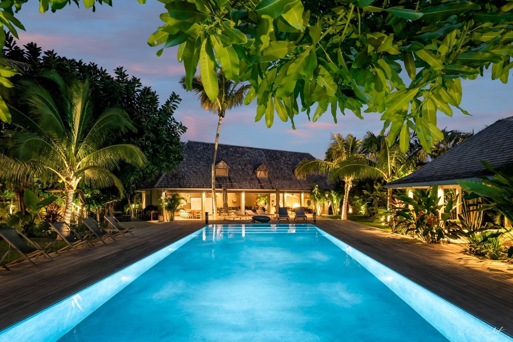 Una piscina riscaldata