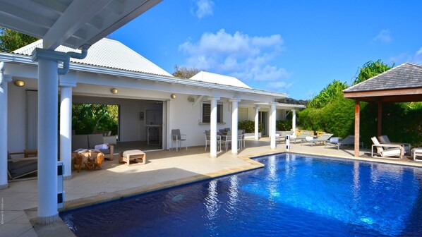 A heated pool