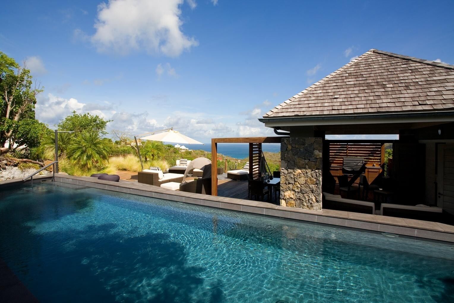A heated pool