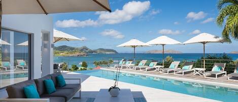 Infinity-Pool, beheizter Pool