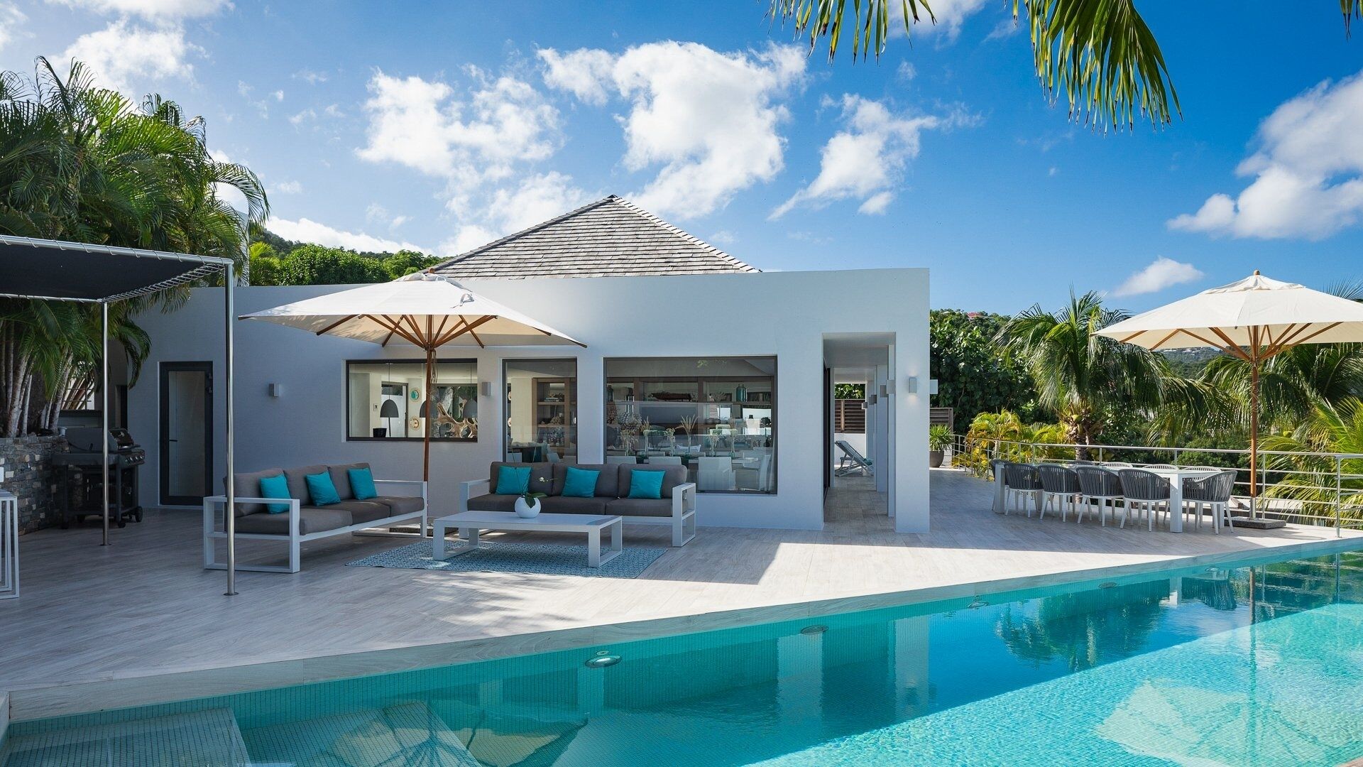 An infinity pool, a heated pool