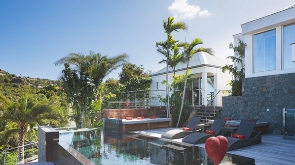 A heated pool