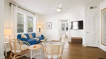 50-inch Smart TV with cable channels, TV, streaming services