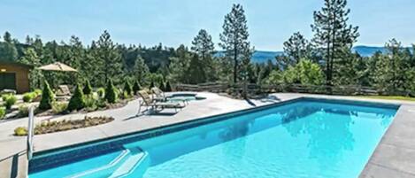 Indoor pool, outdoor pool