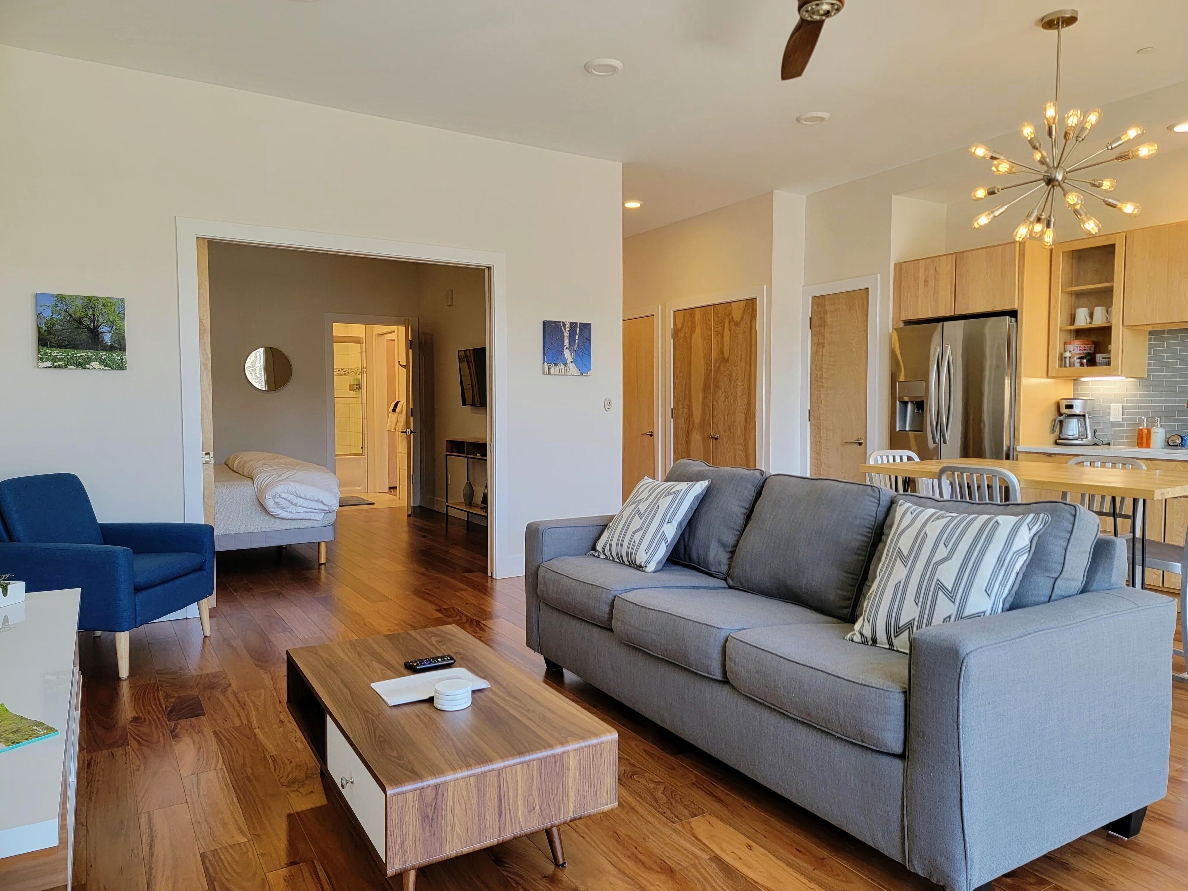 Beautiful 1-bedroom located in the Village at Grand Traverse Common