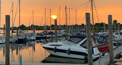 Holiday beach flea near the beach