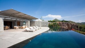 A heated pool