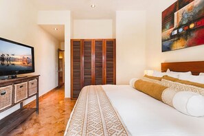2 chambres, coffre-fort, accès au Wi-Fi (inclus), literie fournie