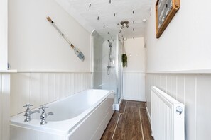 Hair dryer, towels