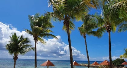 Martial Tropiques Village vacances Ste Anne  VUE MER studio refait Ă  neuf