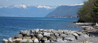 Studio Thonon - PORT RIPAILLE Marina ! Lake and pool access!