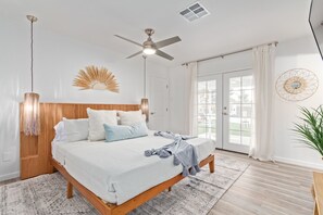 4 bedrooms, iron/ironing board, travel cot, WiFi