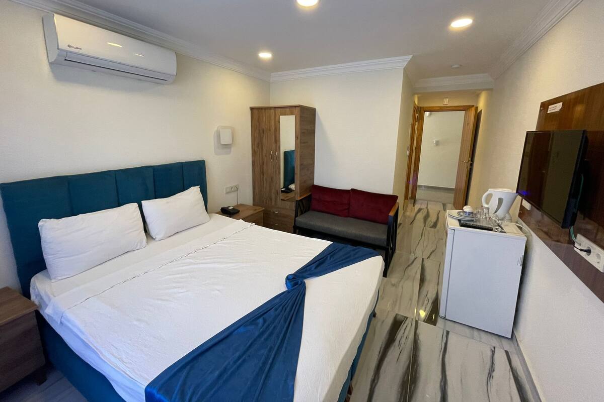 Studio tiện nghi đơn giản | 1 phòng ngủ, bộ đồ giường cao cấp, bàn