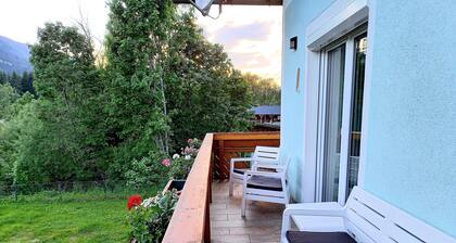 Near mountains and lakes