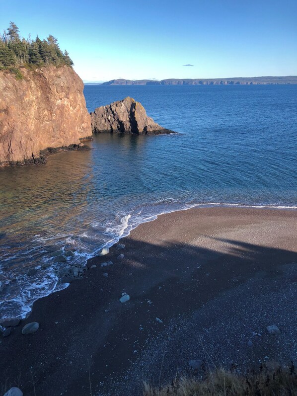 Beach nearby, sun-loungers