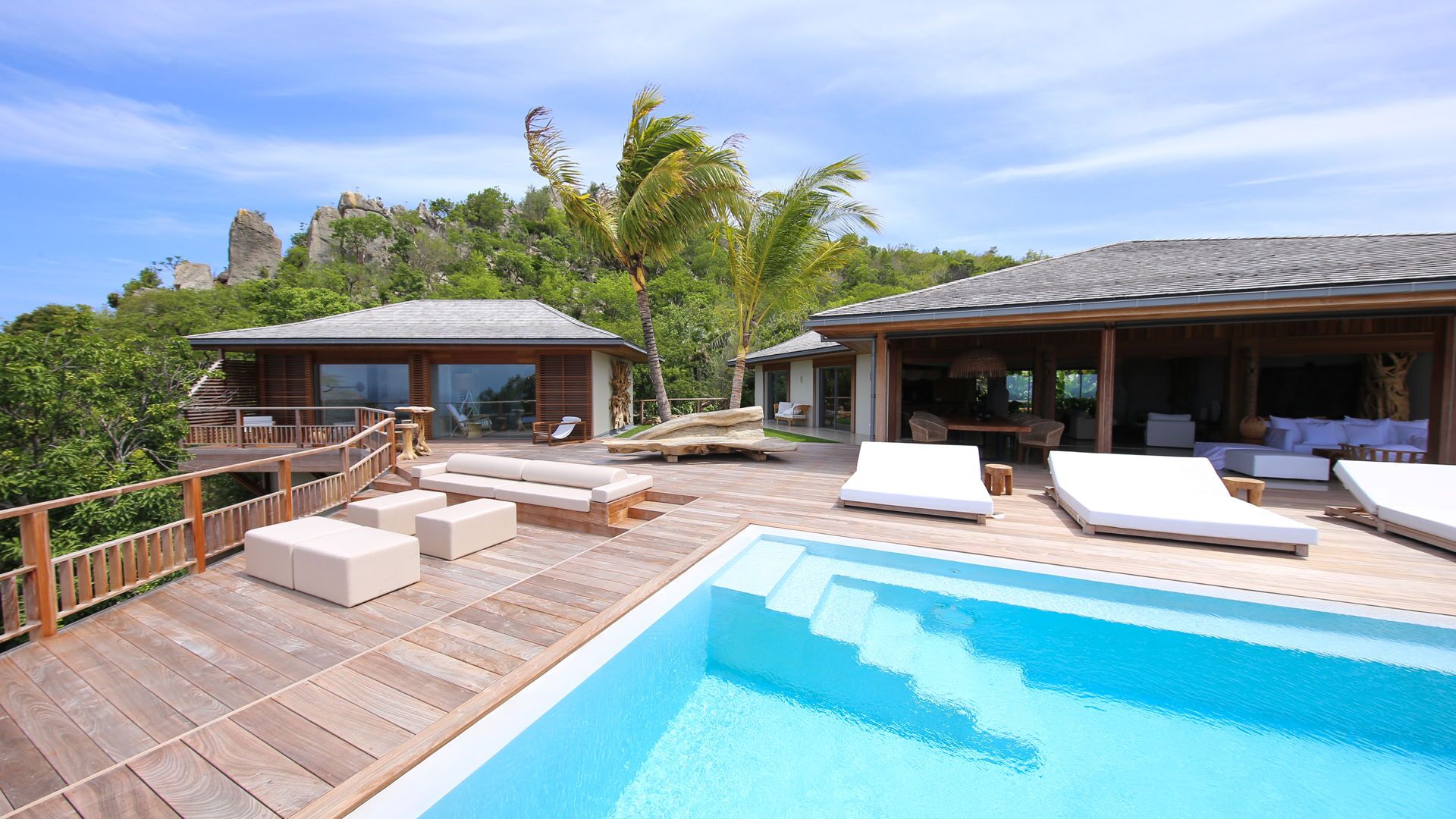A heated pool