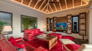 TV, DVD player, stereo - La Maison Rouge (1/3 Rooms) (Saint Jean)