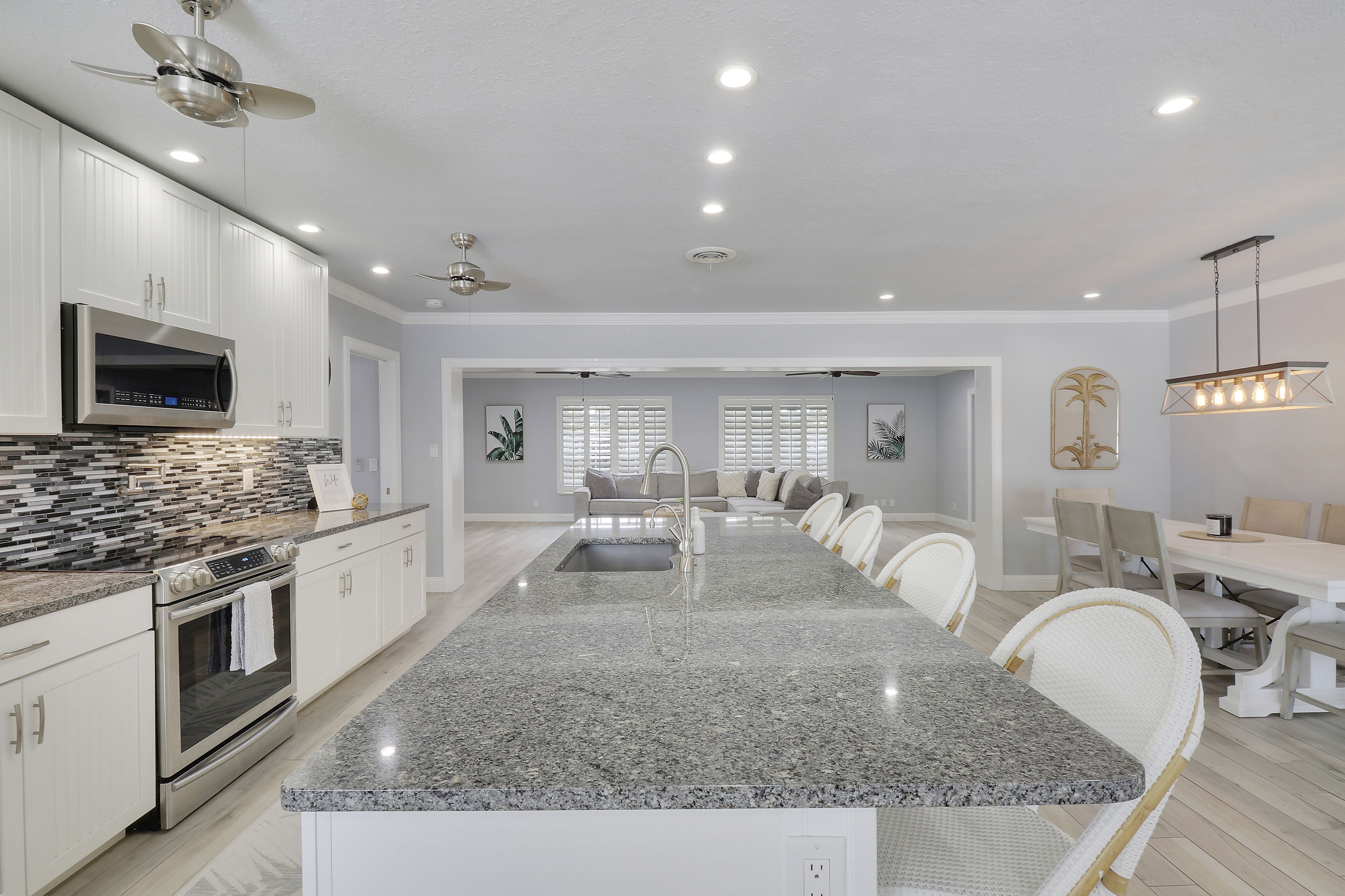 Coastal home with private pool & blocks to beach