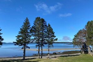 On the beach, beach towels - Private beach house overlooking Englishman Bay (Roque Bluffs)