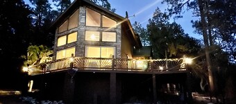 Private Forest Cabin with Wrap-Around Deck, Fireplaces & Unlimited Hiking