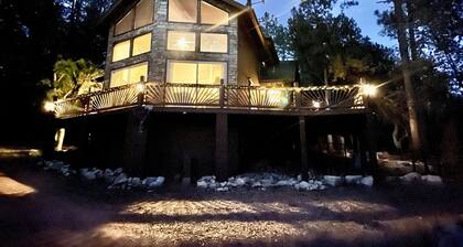 Private Forest Cabin with Wrap-Around Deck, Fireplaces & Unlimited Hiking