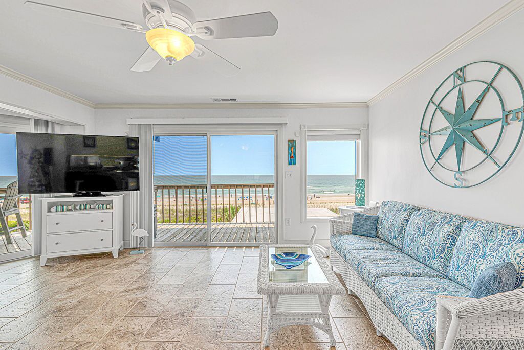 3 Bed/3 Bath ~ 2nd Floor Oceanfront Prime Condo ~ Elevator ~ 1205 Queens Court