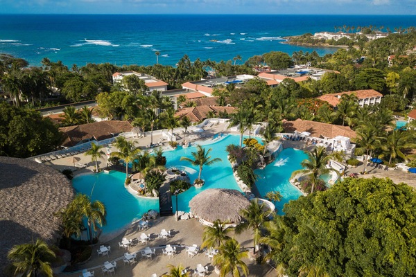 View of Lifestyle Holiday Vacation Club Resort and some of the pools.