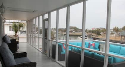 Waterfront 5-Bedroom Home with Hot Tub & Amenities