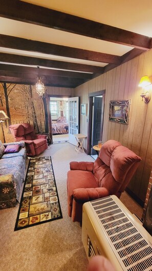 Entrance to dining room and sleeping porch.