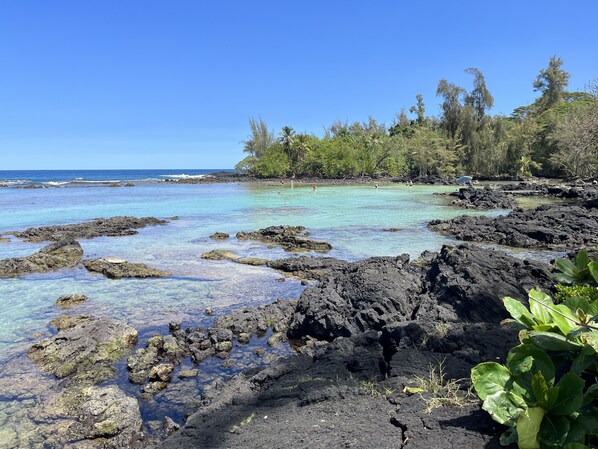 Beach nearby, beach towels