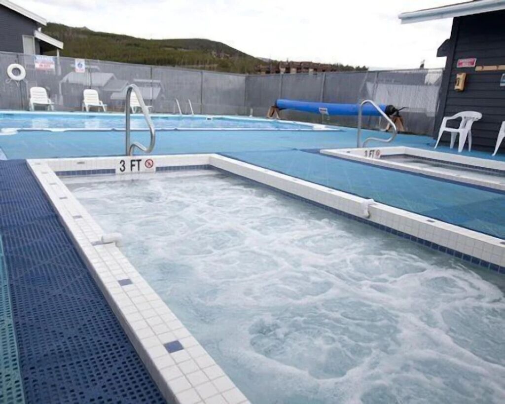 A heated pool