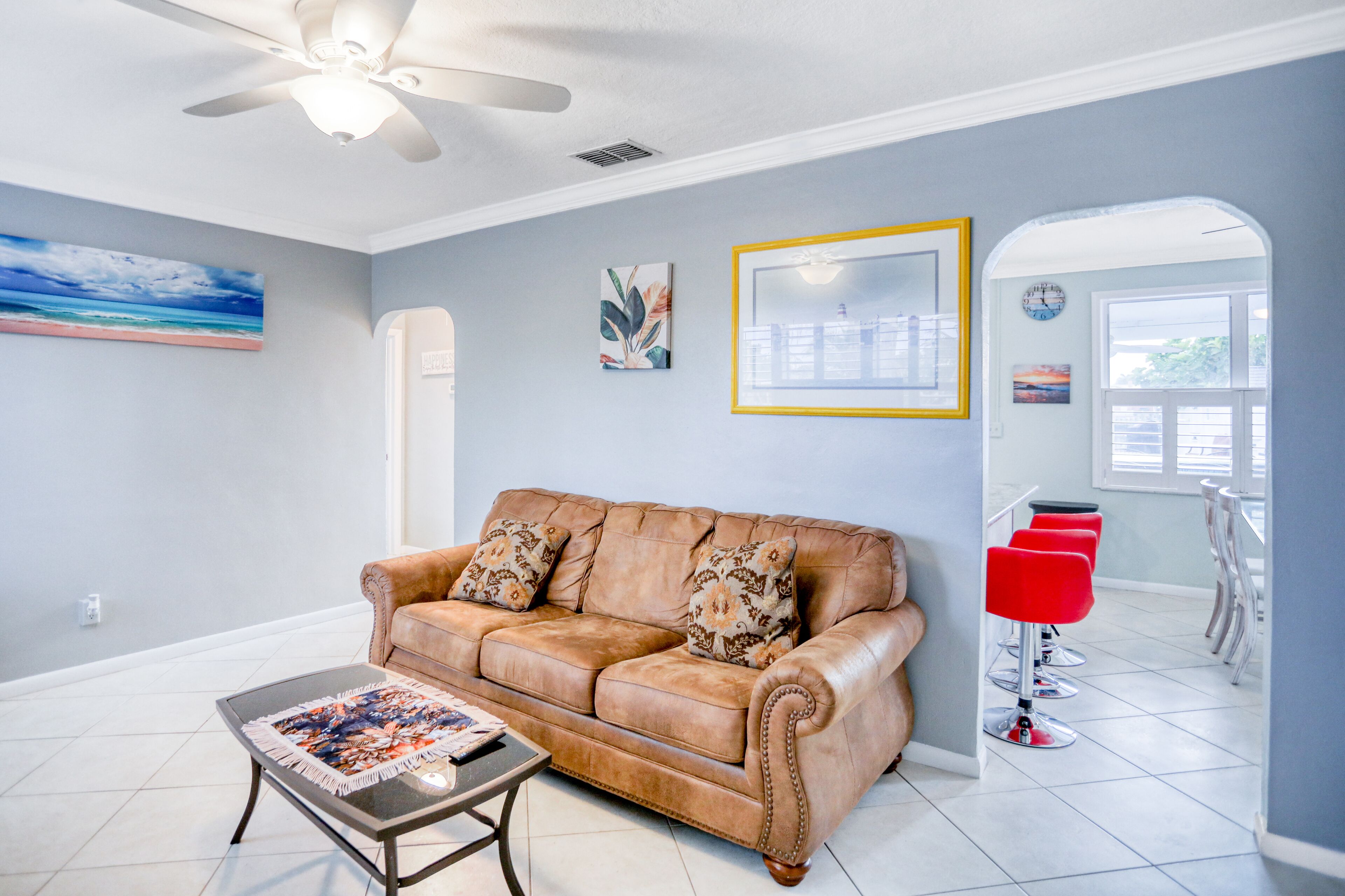 Waterfront Home with Saltwater Pool - Walk to Beach, Snowbird-Friendly