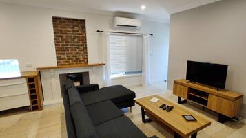 Smart TV, DVD player, books