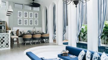 Villa, 3 Bedrooms | Living room | 42-inch LED TV with digital channels, TV, Netflix