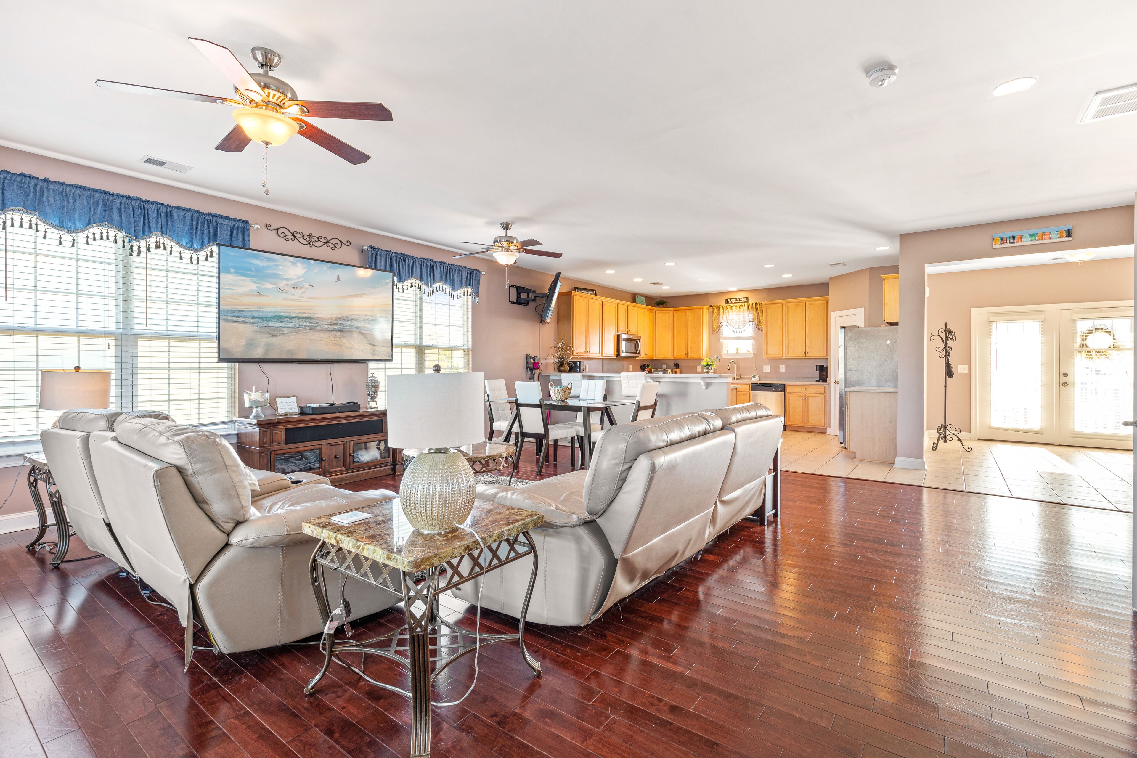 Waterfront Home with Multiple Decks, Central AC, WiFi, and Outdoor Shower