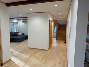 Basic Cabin, 1 Bedroom, Kitchen, Lake View | Living area - Picollo Mondo (Yamanakako)