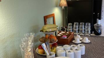 Free daily self-service breakfast