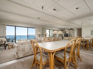 Dining - New for 2022! Oceanfront 2 Bedroom with Indoor and Outdoor Pool! (Ocean City)