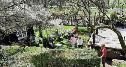 idylisches Mühlengebäude direkt an der Stadtmauer mit grossem Garten