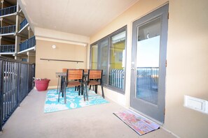 Enjoy a balcony with a table and chairs, perfect for taking in the views.