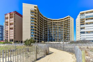 Experience the hotel's contemporary design with spacious balconies and large windows offering views of the surrounding area.