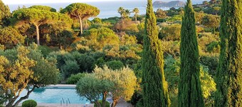 St Tropez, large park, unbelievable view sea-forests-hills, 8 bedroom, pool 65ft